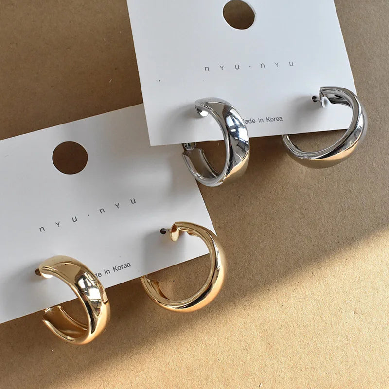 Kyrlune Large Circle Drop Earrings