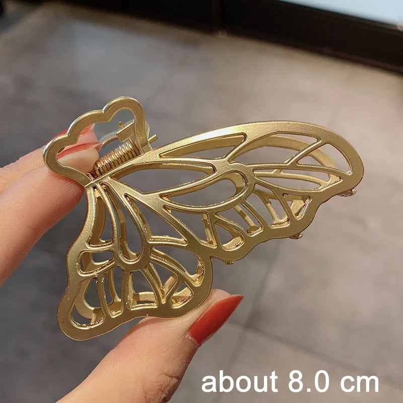 Kyrlune Gold Geometric Hair Claw Clip