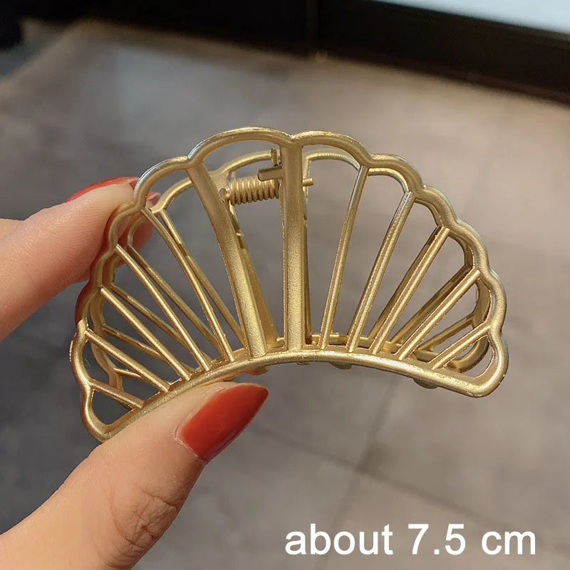 Kyrlune Gold Geometric Hair Claw Clip