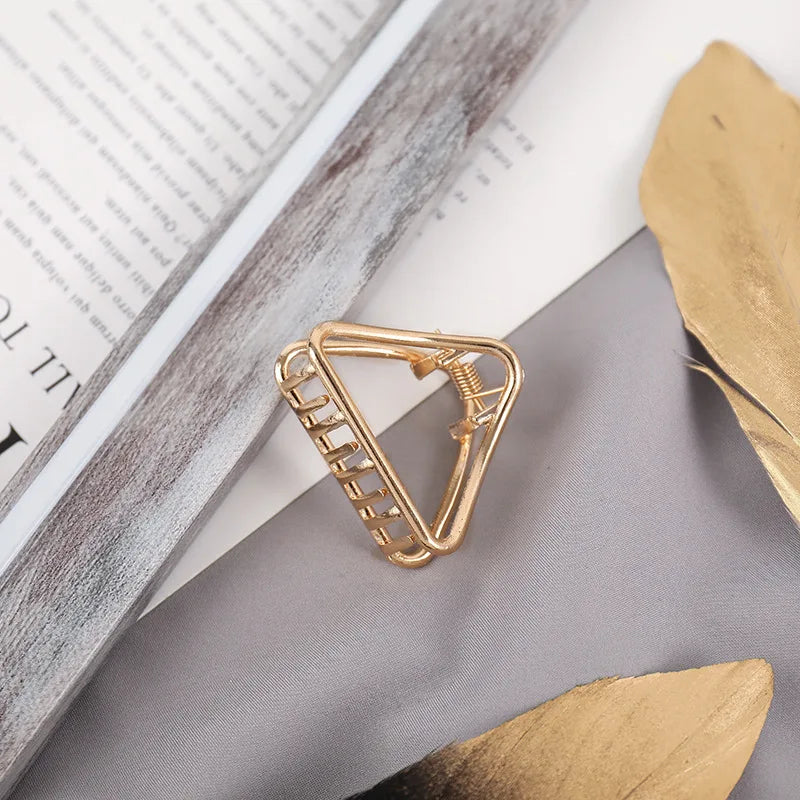 Kyrlune Gold Geometric Hair Claw Clip