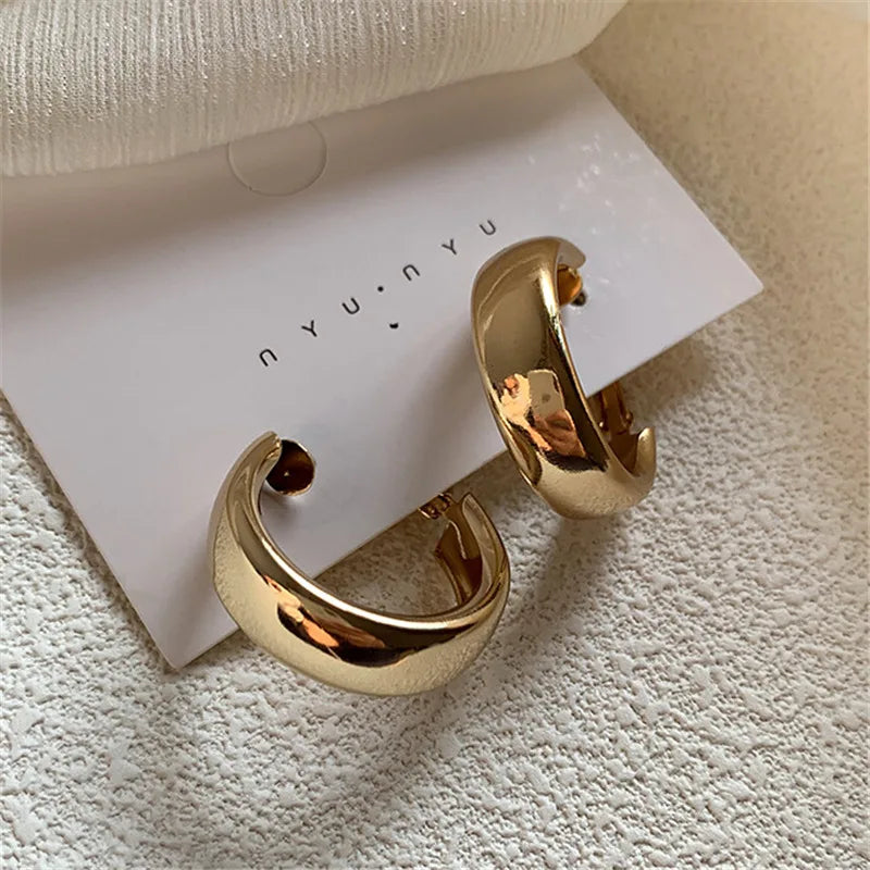 Kyrlune Large Circle Drop Earrings