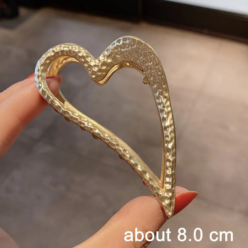 Kyrlune Gold Geometric Hair Claw Clip