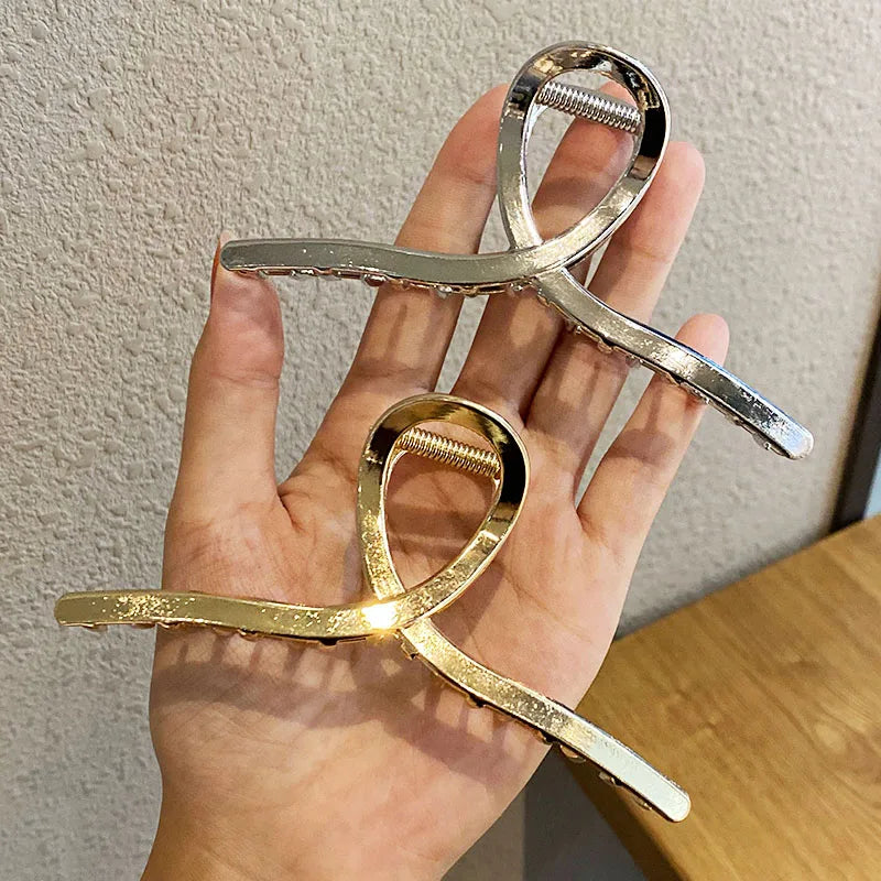 Kyrlune Gold Geometric Hair Claw Clip