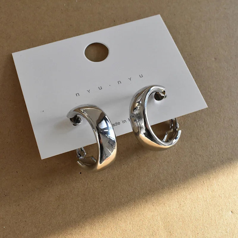 Kyrlune Large Circle Drop Earrings