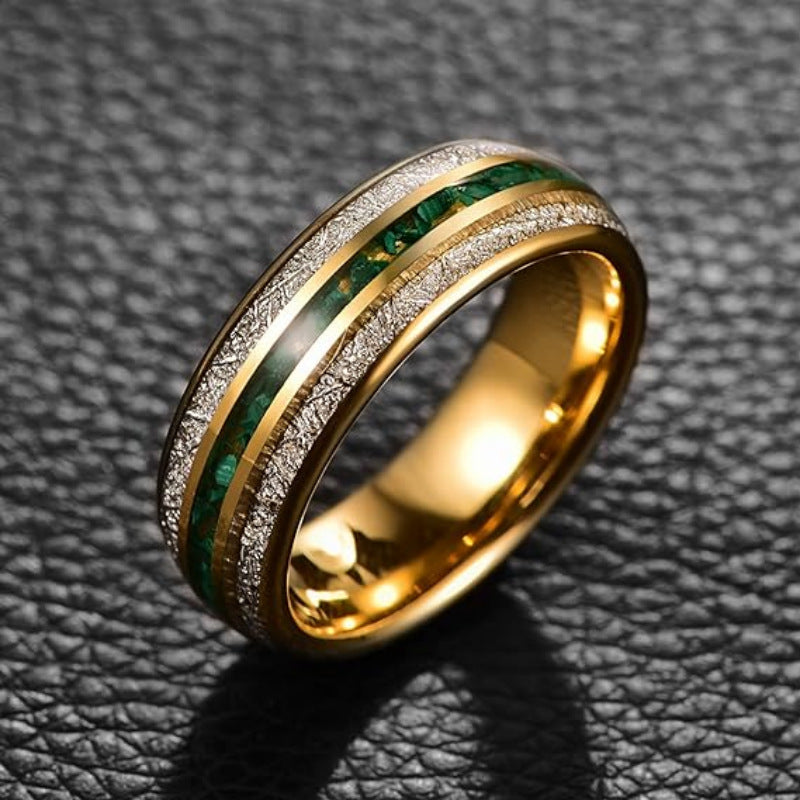 Kyrlune Gold Textured Band Ring (3 Styles)