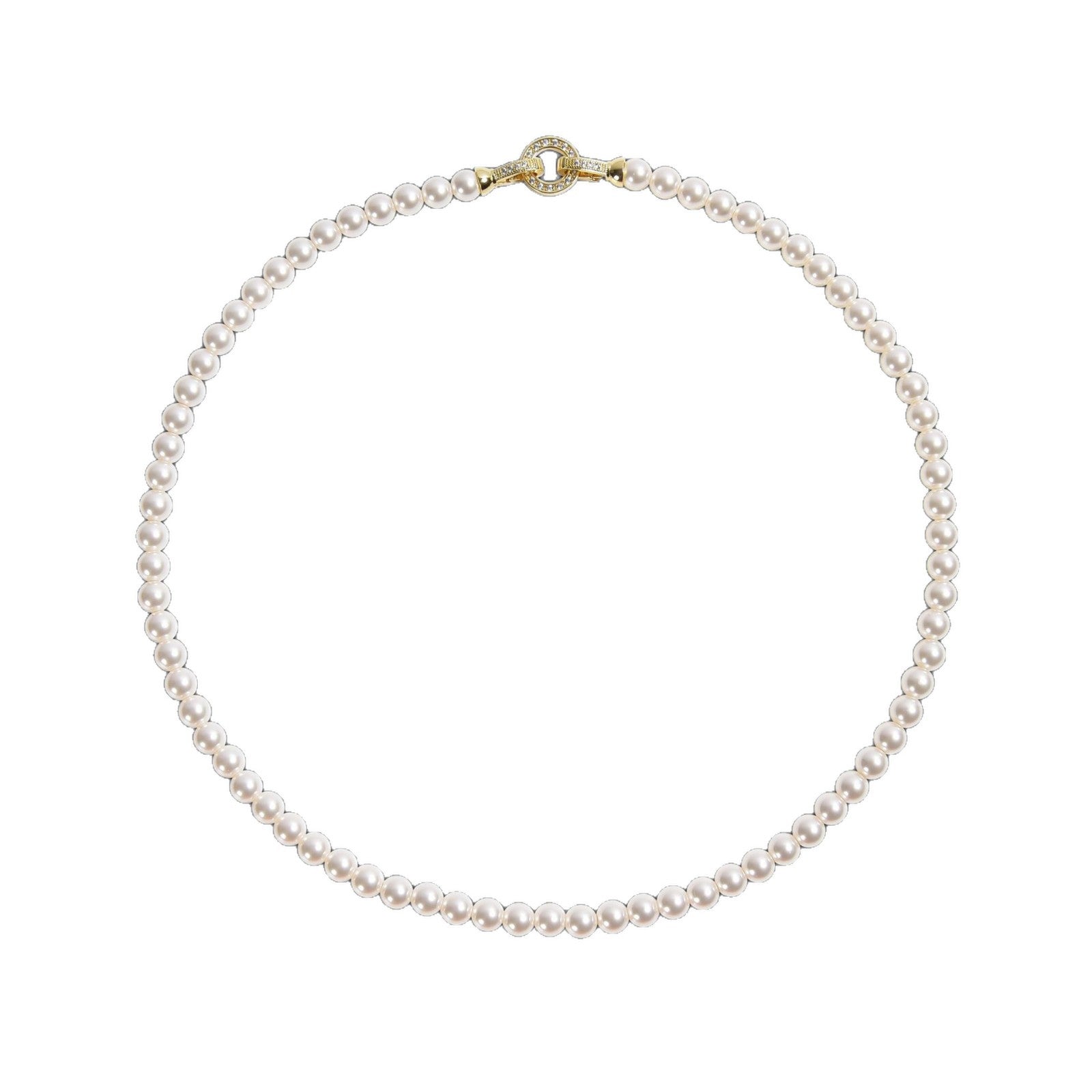 Kyrlune Pearl & Crystal Layered Necklace