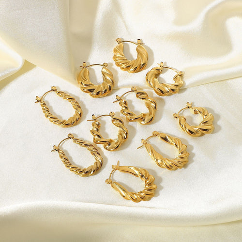 Kyrlune C-Hoop Earrings (7 Styles)