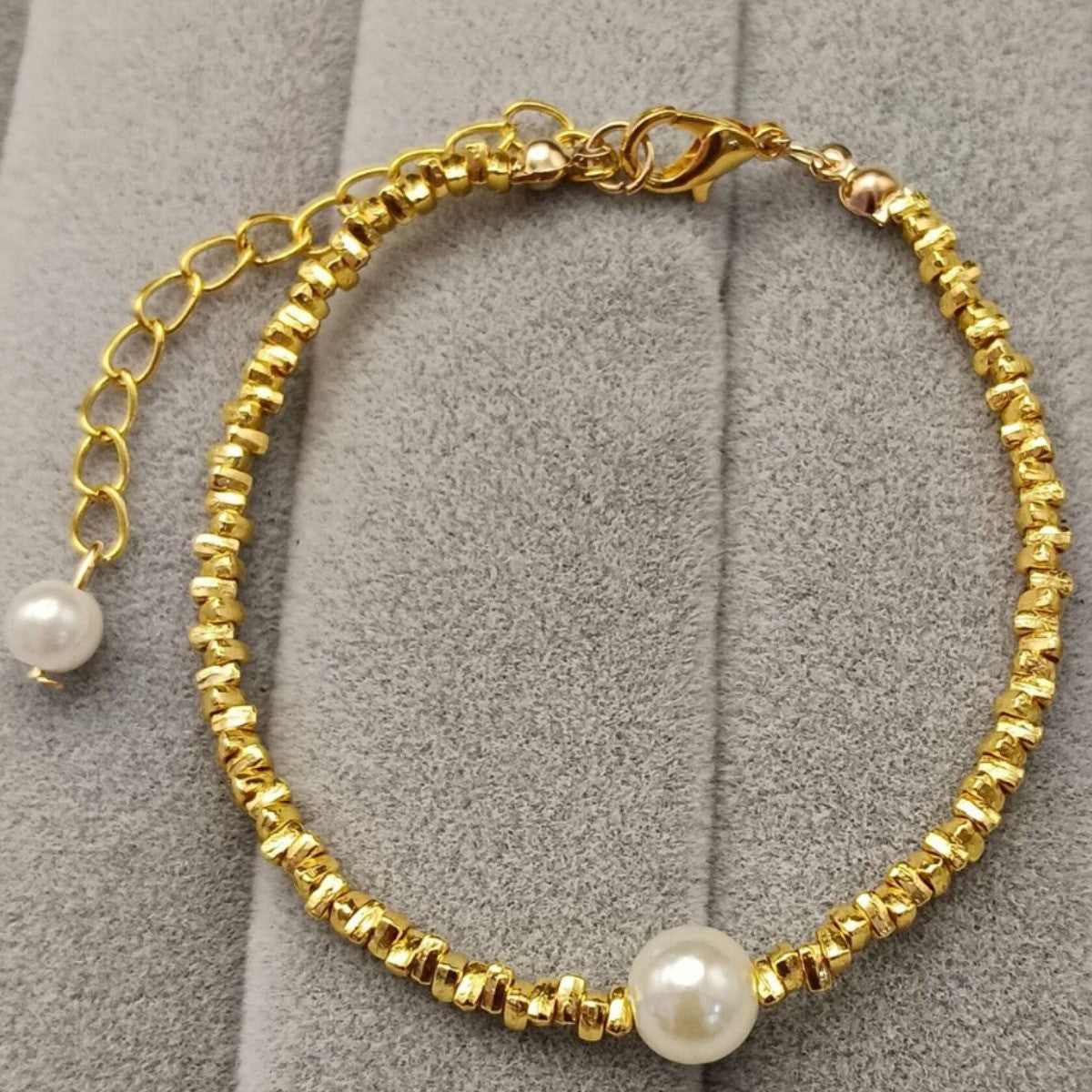 Kyrlune Gold Broken Silver Pearl Bracelet (3 Styles)