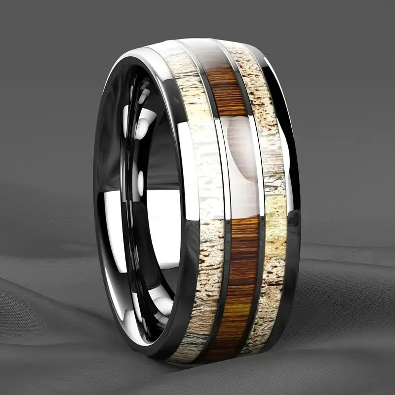 Kyrlune Gold Textured Band Ring (3 Styles)
