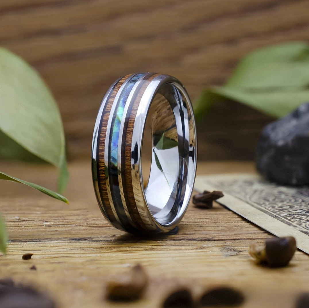 Kyrlune Gold Textured Band Ring (3 Styles)
