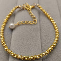 Kyrlune Gold Broken Silver Pearl Bracelet (3 Styles)