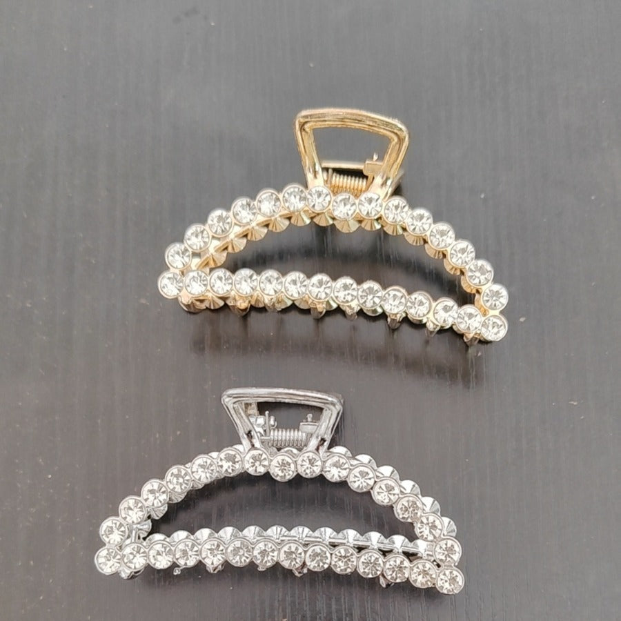 Kyrlune Gold Triangle Diamond Hair Clip