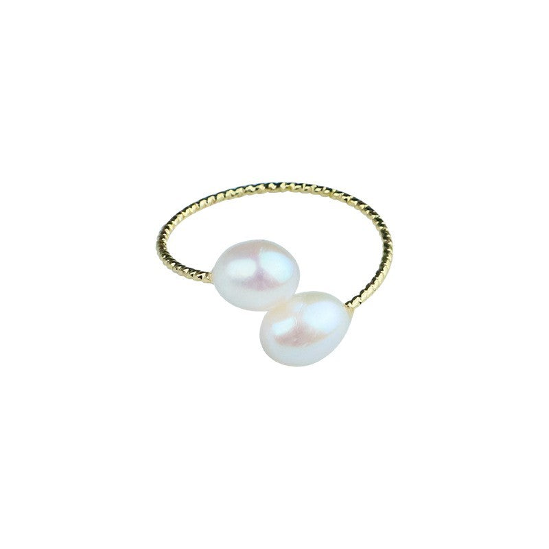 Kyrlune Freshwater Pearl Open Ring (4 Styles)