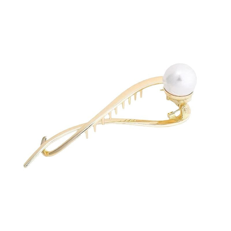 Kyrlune Pearl Frog Clip Hair Claw