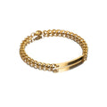 Kyrlune Gold Geometric Titanium Bracelet