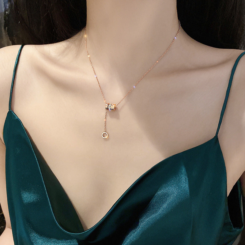 Kyrlune Gold Titanium Steel Chain Necklace (3 Styles)