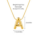 Kyrlune Gold Initial Letter Necklace