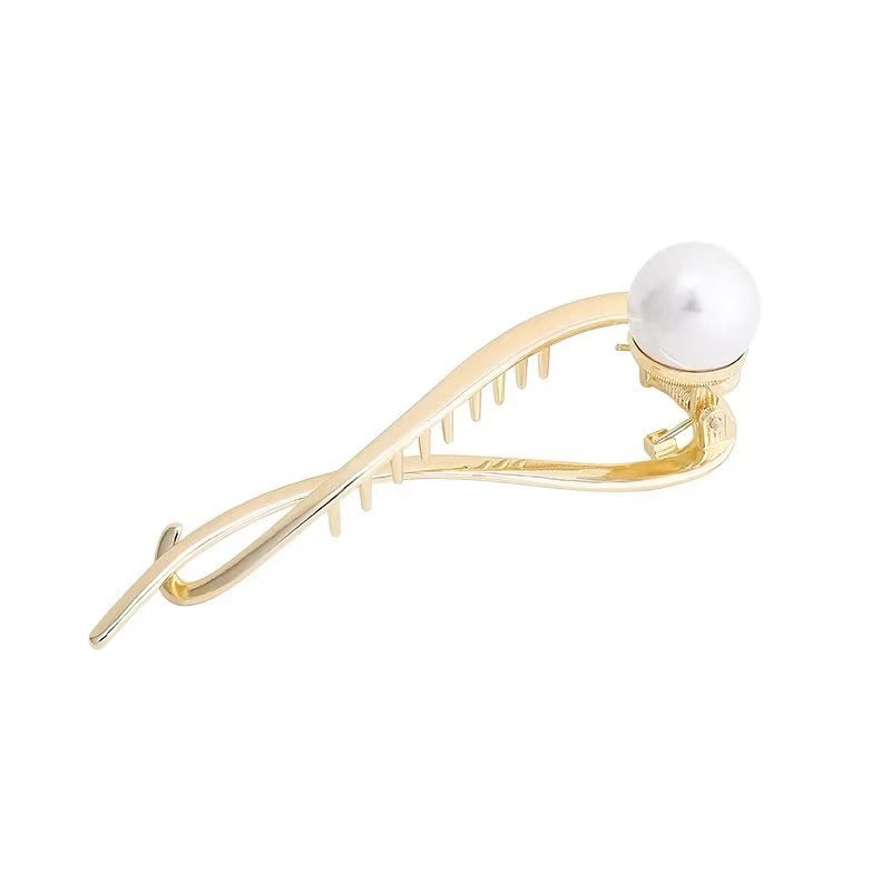 Kyrlune Pearl Frog Clip Hair Claw