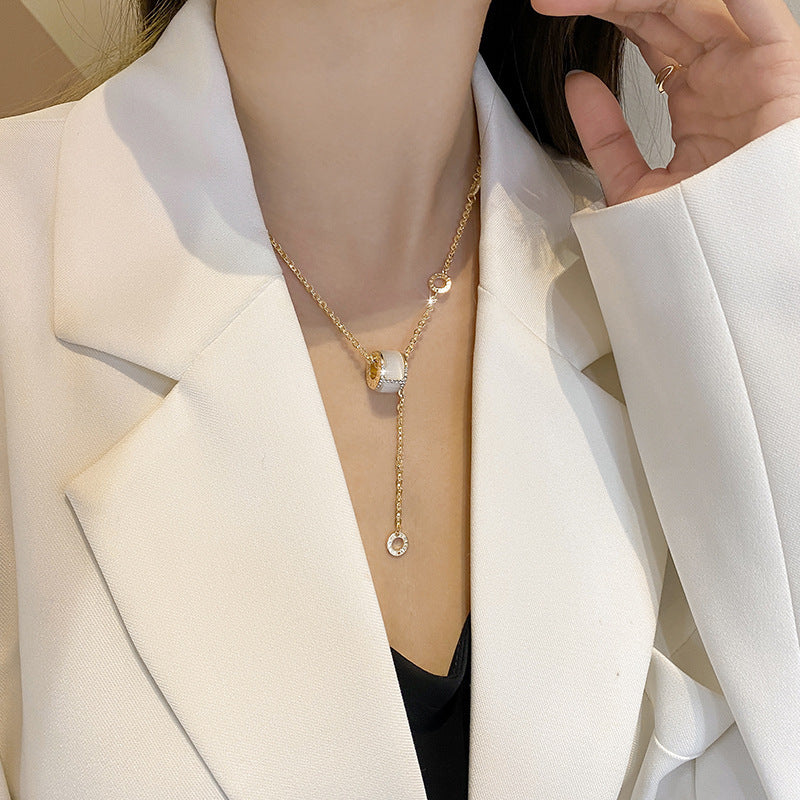 Kyrlune Gold Titanium Steel Chain Necklace (3 Styles)