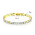 Kyrlune Gold CZ Tennis Bracelet - view 4