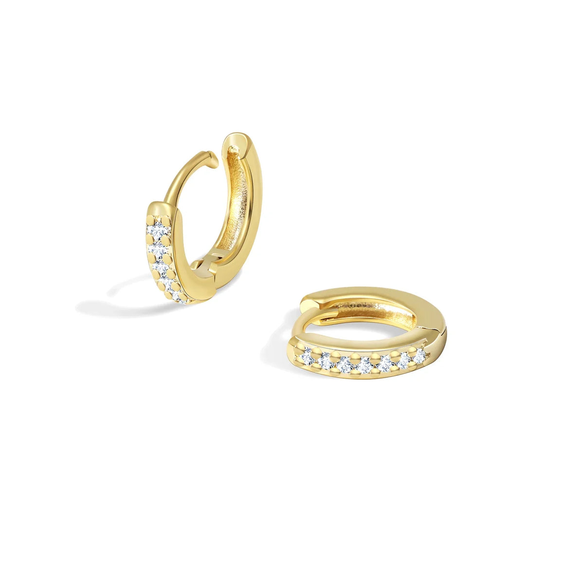 Kyrlune Gold Mini Huggie Hoop Set (3 Pairs) - view 4
