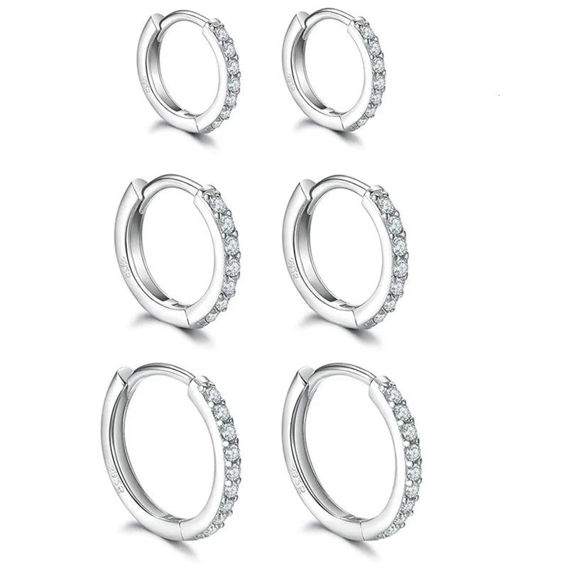 Kyrlune Gold Pavé Huggie Hoop Earrings - view 4