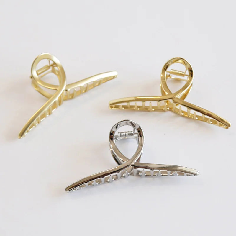Kyrlune Gold Geometric Hair Claw Clip