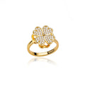 Kyrlune Gold Clover & Heart Spinner Ring (4 Styles)