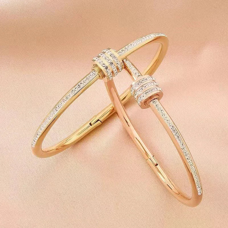 Kyrlune Gold Bangle Bracelet (6 Styles)