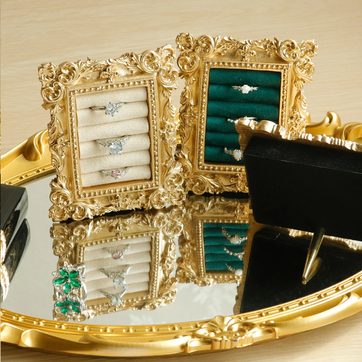Kyrlune Gold Baroque Ring Tray - view 3