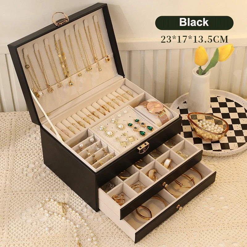 Kyrlune Luxury Multi-Layer Jewelry Box