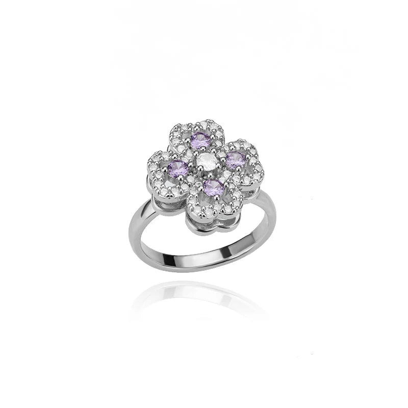 Kyrlune Gold Clover & Heart Spinner Ring (4 Styles)