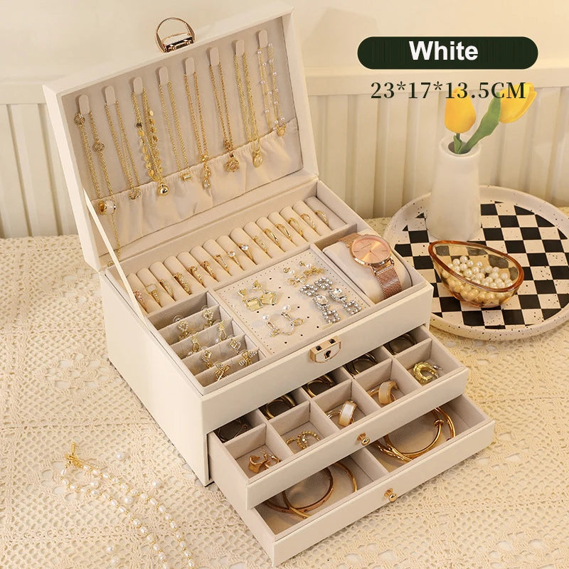 Kyrlune Luxury Multi-Layer Jewelry Box