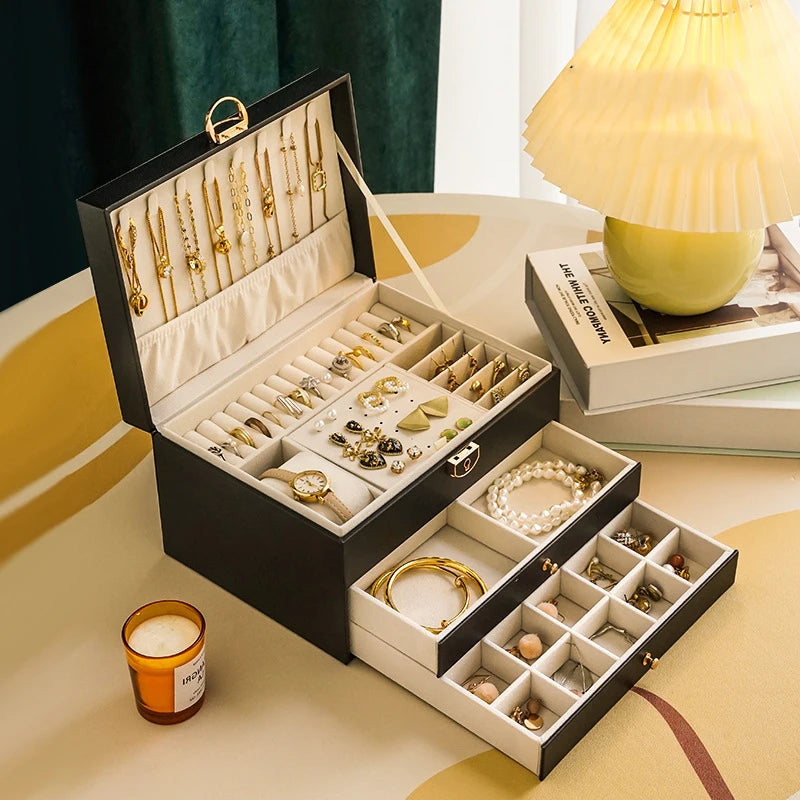Kyrlune Luxury Multi-Layer Jewelry Box