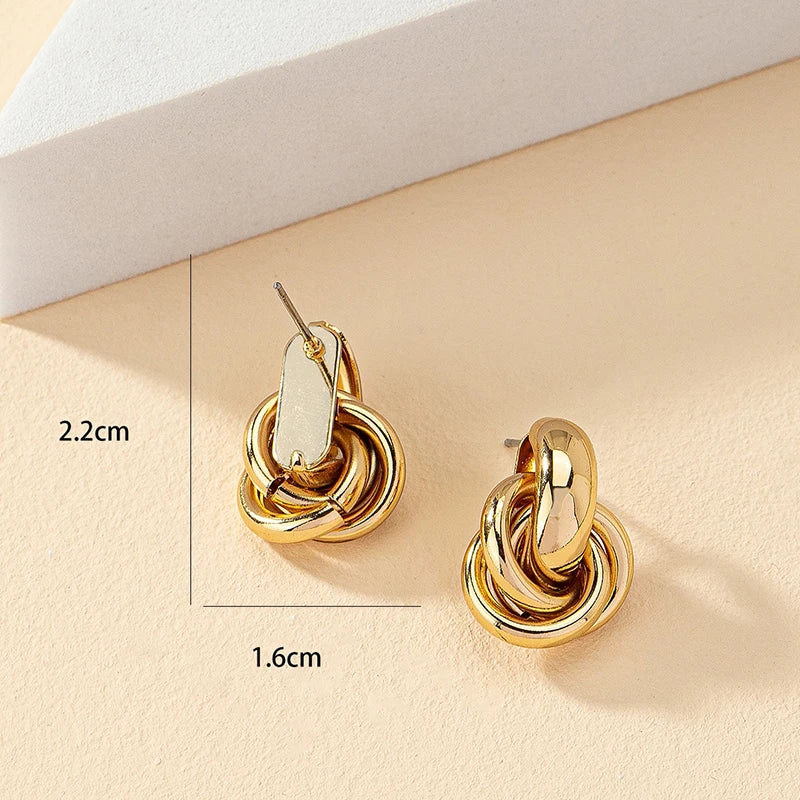 Kyrlune Gold Love Knot Earrings