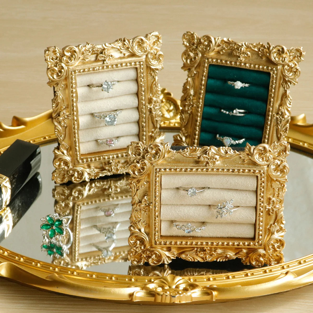 Kyrlune Gold Baroque Ring Tray - view 4