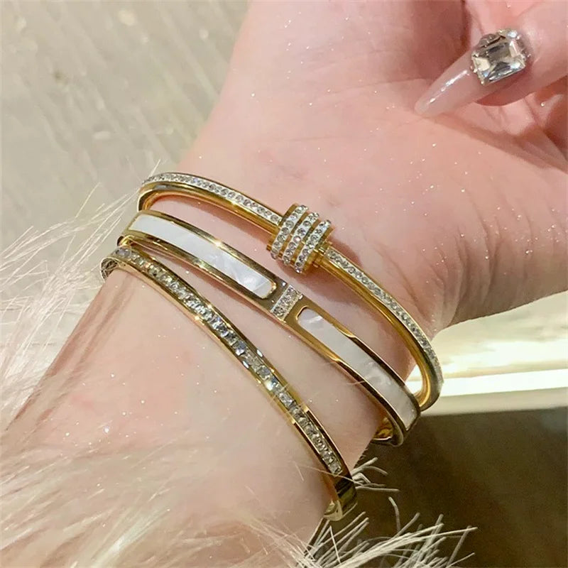 Kyrlune Gold Bangle Bracelet (6 Styles)