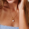 Kyrlune Pearl Toggle Layering Necklace