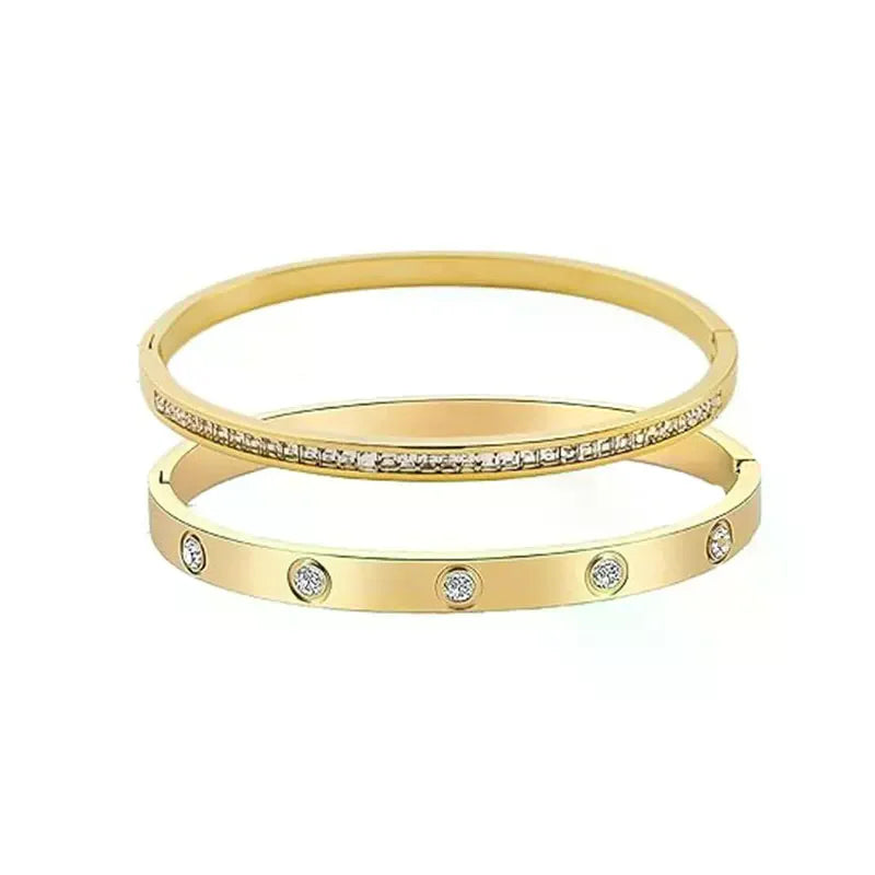 Kyrlune Gold Bangle Bracelet (6 Styles)