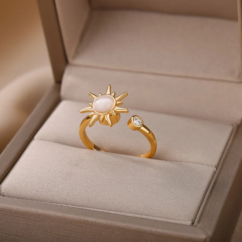 Kyrlune Sun Spinner Ring (2 Styles)