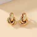 Kyrlune Gold Love Knot Earrings - view 3