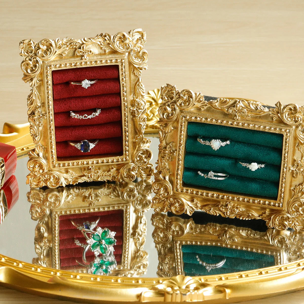 Kyrlune Gold Baroque Ring Tray - view 5