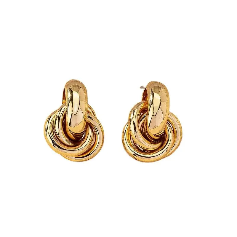 Kyrlune Gold Love Knot Earrings - view 2