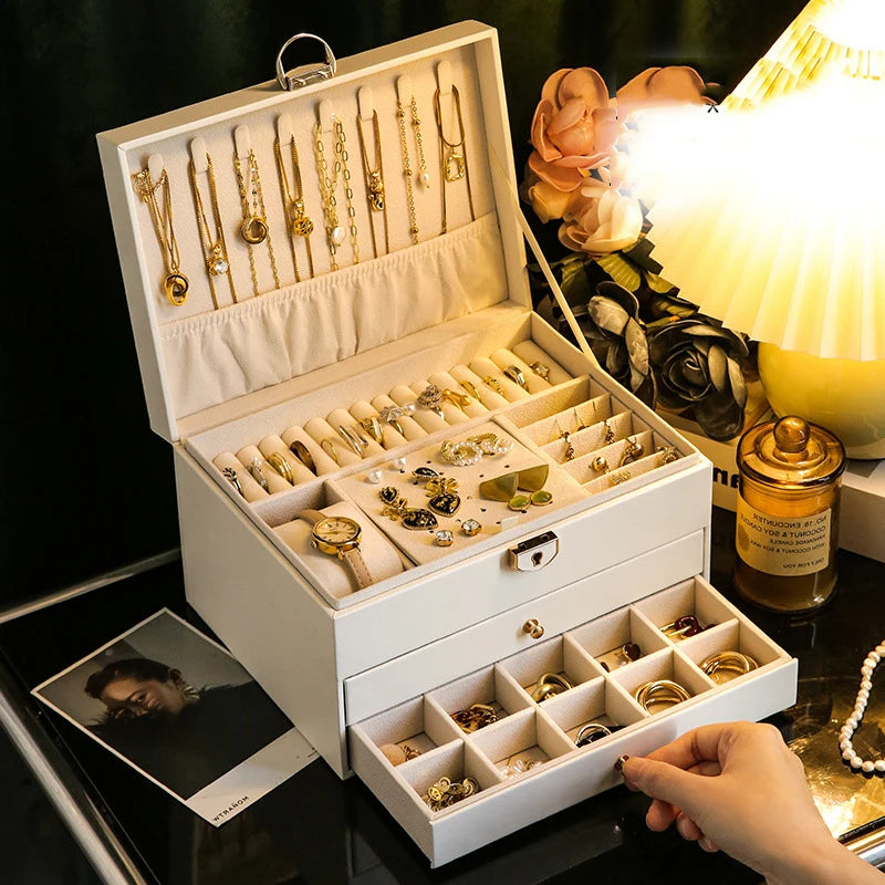 Kyrlune Luxury Multi-Layer Jewelry Box